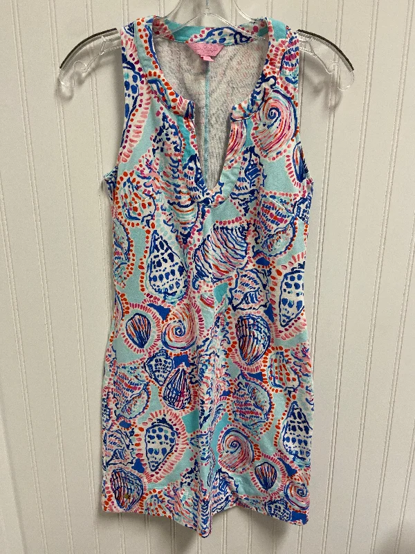 Dress Designer By Lilly Pulitzer In Blue & Pink, Size: Xxs