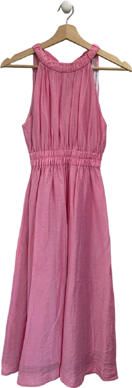 Forever New Pink Petite Tie-Back Dress UK 6