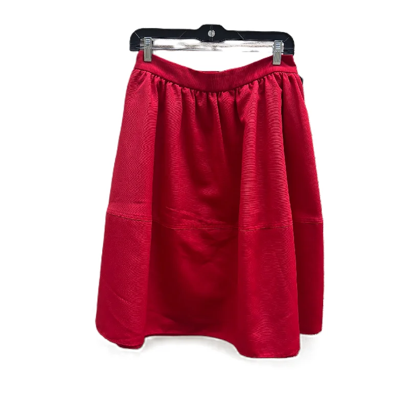 Skirt Midi By Express In Red, Size: 0