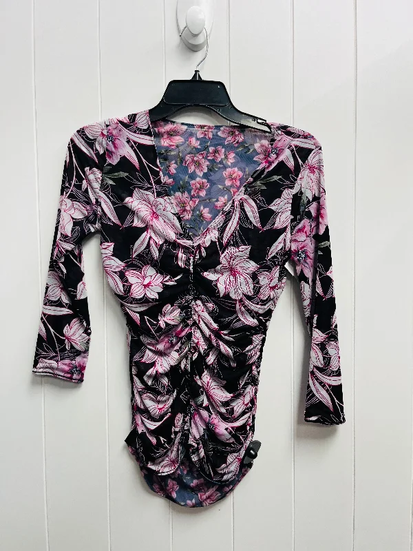 Blouse Long Sleeve By White House Black Market In Purple, Size: Xs