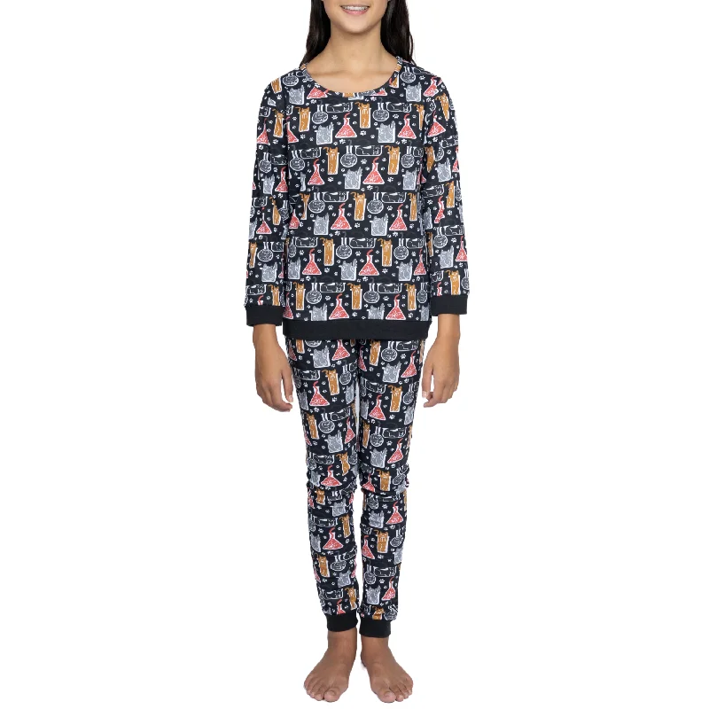 Cats Are Liquid Kids Pajamas Set