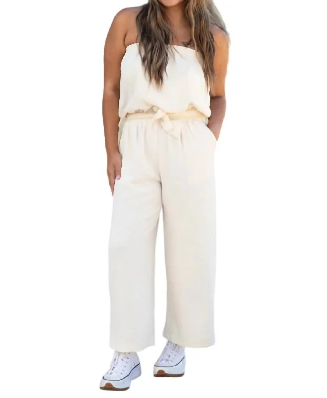 Free Spirit Jumpsuit In Pearl