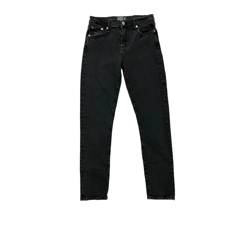 Jeans Skinny By Agolde In Black Denim, Size: 2