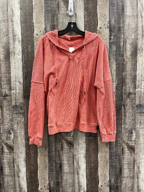 Top Long Sleeve By Cmf In Orange, Size: L