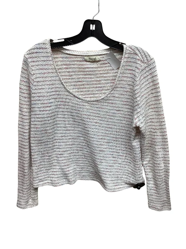 Top Long Sleeve By Madewell In Striped Pattern, Size: Xl