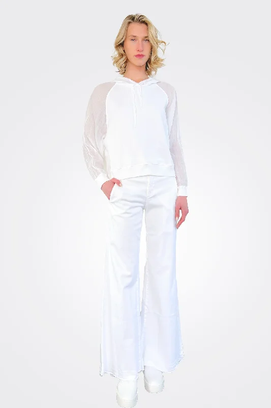 Flare Pants - White