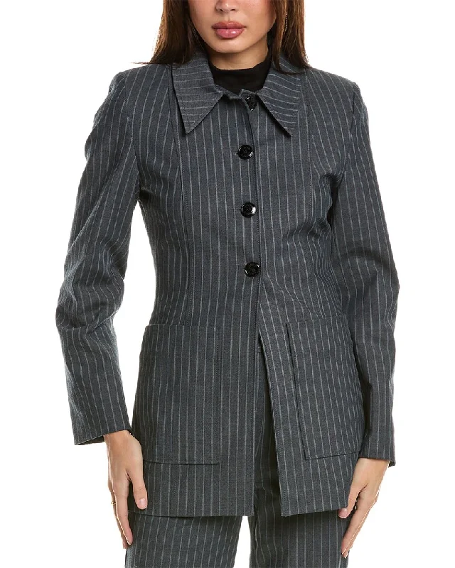 GANNI Stripe Blazer