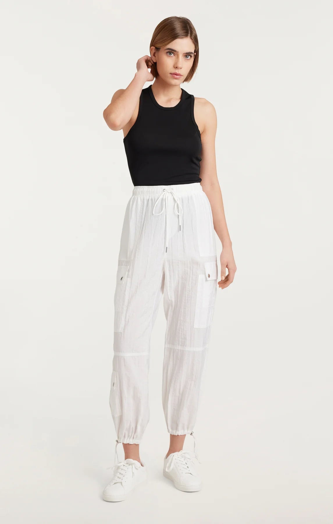 Nitsan Parachute Pant - White