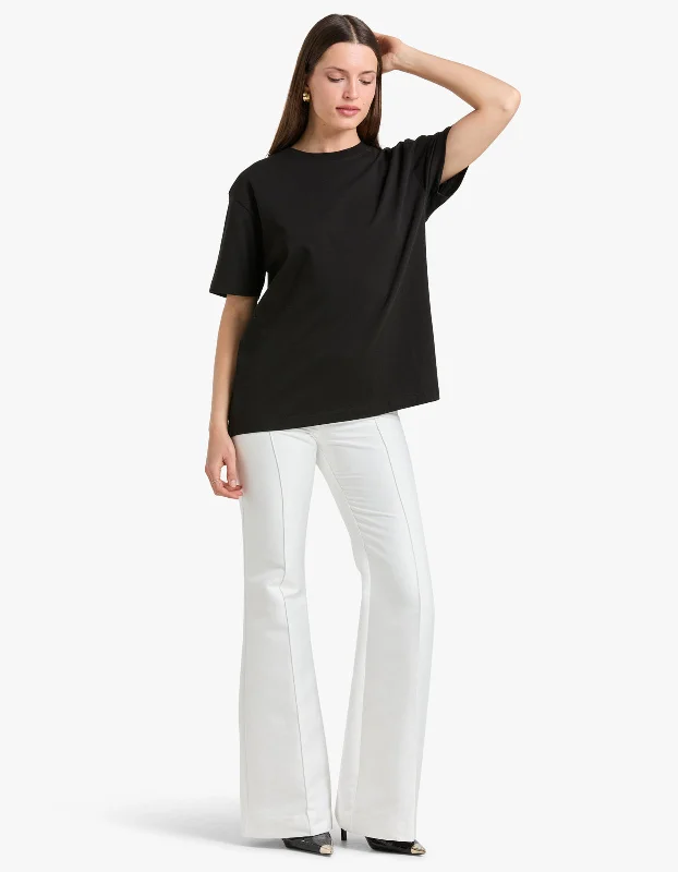 Thea Pintuck Flared Pant - Ivory